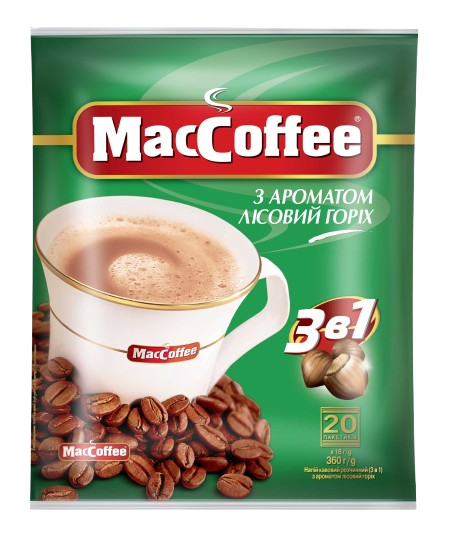 KAWA MACCOFFEE 180 g (18gx10) 3W1 O SM. ORZECHÓW LASK.