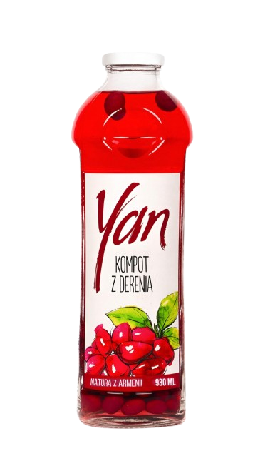 KOMPOT YAN Z DERENIA WIŚNIOWEGO 0,93L