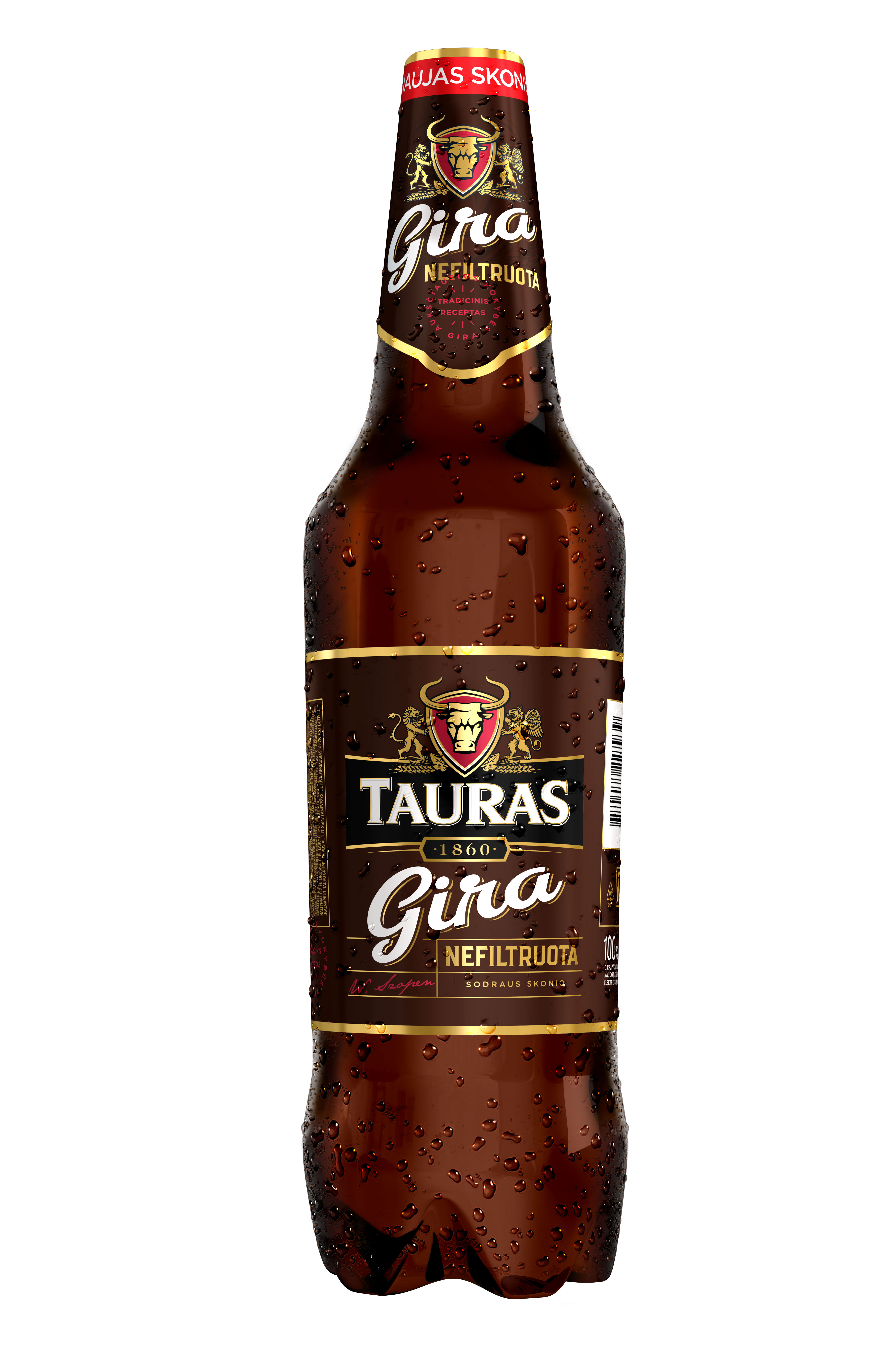 KWAS CHLEBOWY TAURAS 1,5L NIEFILTROWANY PET