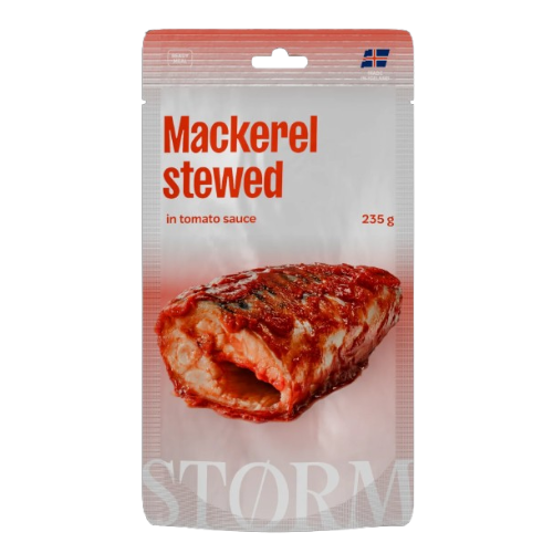 MAKRELA STORM 235g DUSZONA W SOSIE POMIDOROWYM