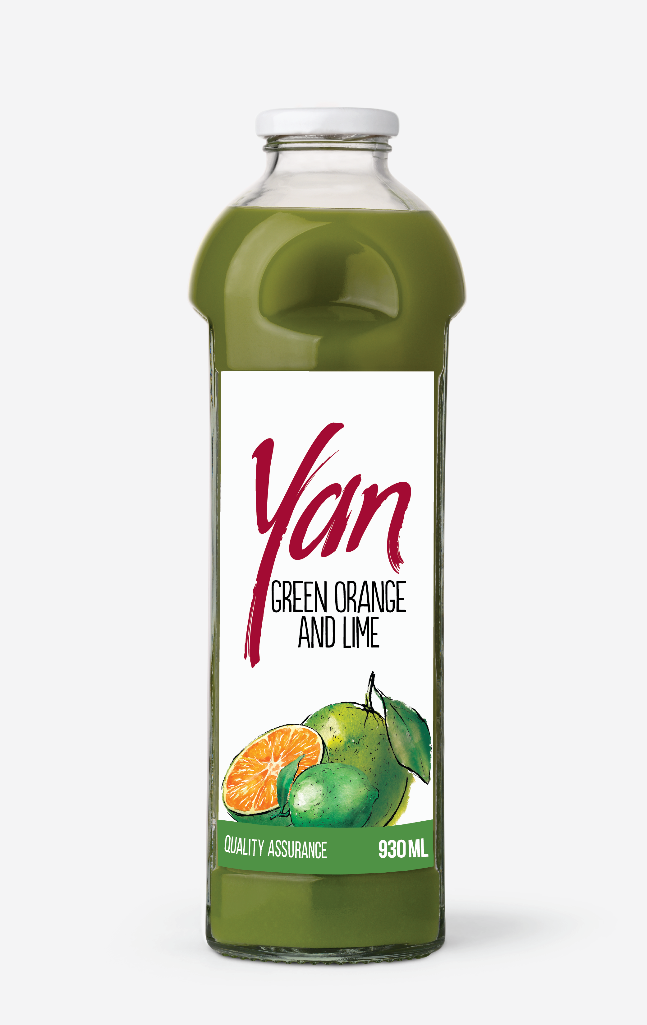 NEKTAR YAN Z ZIELONYCH POMARAŃCZY I LIMONKI 0,93L BUT