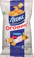 CHIPSY ZIEMNIACZANE LUKS 170g O SMAKU ŚMIETANY I CEBULI (18 SZT)