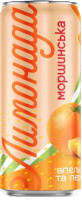 LEMONIADA MORSHYNSKA O SMAKU POMARAŃCZY I BRZOSKWINI 0,33L PUSZKA