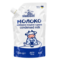 MLEKO SLADOSVIT ZAGĘSZCZONE 450 GR DOYPACK (30 SZT)