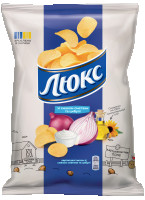 CHIPSY ZIEMNIACZANE LUKS 125g O SMAKU ŚMIETANY I CEBULI