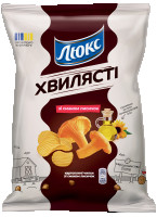 CHIPSY ZIEMNIACZANE LUKS 125g O SMAKU KURKI KARBOWANE