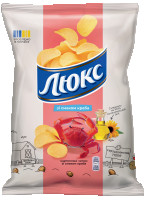 CHIPSY ZIEMNIACZANE LUKS 125g O SMAKU KRABA