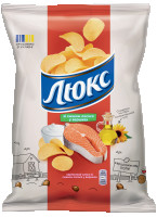 CHIPSY ZIEMNIACZANE LUKS 125g O SMAKU ŁOSOSIA ŚMIETANKOWEGO