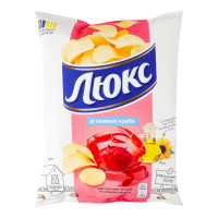CHIPSY ZIEMNIACZANE LUKS 105g O SMAKU KRABA (24 SZT)