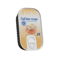 KREM Z WĄTRÓBKI Z DORSZA STROM 125g Z CYTRYNĄ